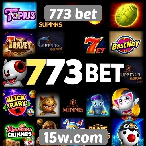 A variedade de jogos disponíveis no 773 bet